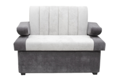 Кухонный диван ТопМебель Алюр, размер 120х65 см, обивка моющаяся, антикоготь, серый