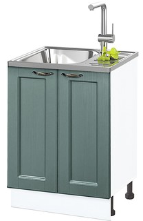 Кухонный напольный шкаф "Нева" 60 см. под мойку МДФ Маренго (НМ 600)