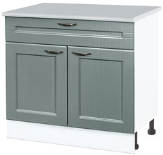 Кухонный напольный шкаф Нева 80 см. МДФ Маренго (Н1Я 800)