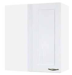 Кухонный навесной Нева угловой шкаф 60 см. МДФ Белое дерево (ВУ 600)
