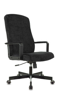 Кресло руководителя TopChairs ST-DOMINGO (Спинка и сиденье черная ткань)