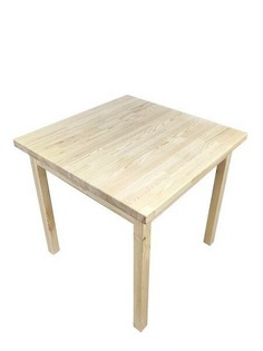 Стол кухонный Solarius Классика дерево 80х80х75, без шлифовки и покраски