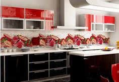 Фартук кухонный bro decor Вкус лета 600*3000 мм (0.75)