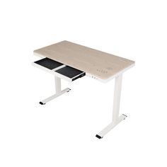Письменный стол с электрорегулировкой высоты LuxAlto, МДФ Белый Дуб 120x60x6 см, 17026