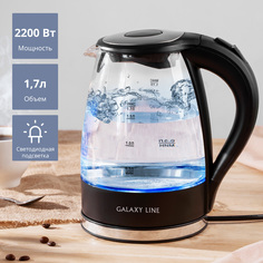 Чайник электрический Galaxy GL0552 1.7 л Black, Silver
