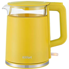 Чайник электрический KITFORT КТ-6124-5 1.2 л желтый