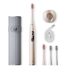 Электрическая зубная щетка Комплект Oclean X Pro Digital Set (Золотой)