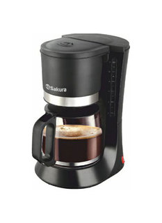 Кофеварка капельного типа SAKURA SA-6117BK черный