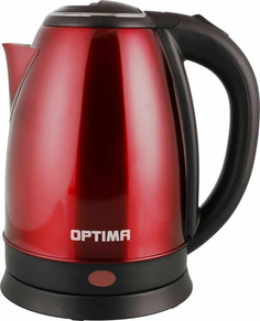 Чайник электрический Optima EK-1808SS 1.8 л красный Оптима