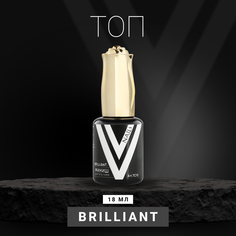 Топ для гель-лака Vogue Nails Brilliant финиш для ногтей без липкого слоя прозрачный 18 мл