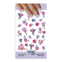Наклейки для ногтей Pink Up Decor Watercolor 627