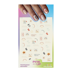 Дизайн ногтей Pink Up Summer collection наклейки переводные тон 70
