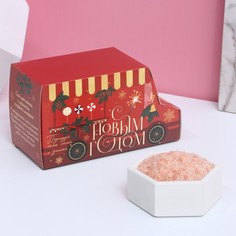 Соль для ванны в фургончике «Для тебя в Новый год», 400 г, сладкий миндаль No Brand