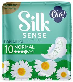 Прокладки Ola! Silk Sense Ultra Deo Normal гигиенические ромашка 10 шт.