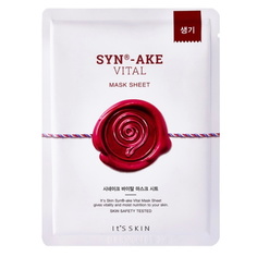 Тканевая маска для лица Its Skin Synake Vital с пептидом омолаживающая 1 шт.