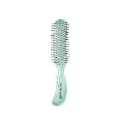 Щетка парикмахерская для волос I love my hair aqua brush, зеленая прозрачная м