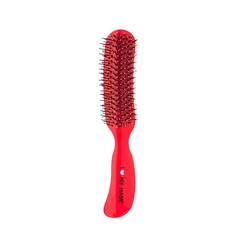 Щетка парикмахерская для волос I love my hair therapy brush, красная глянцевая m