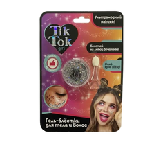 Гель-блеск для тела и волос TIK TOK girl с аппликатором, в ассортименте, 5 мл