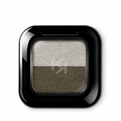 Двойные тени Kiko Milano Bright duo eyeshadow 16 Warm Silver, Jungle Green 1,8 г