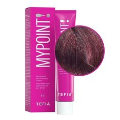 TEFIA Mypoint 4.5 Перманентная крем-краска для волос / Брюнет красный, 60 мл, (2шт.)