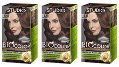 Краска для волос Studio Professional Essem Hair каштановый 6.45 15мл 3шт
