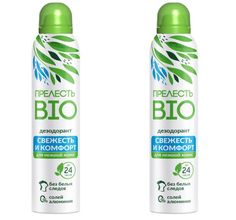 Дезодорант Прелесть BIO Свежесть и комфорт 150 мл 2 уп