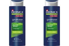 Гель для душа DEONICA FOR MEN Active Sport 250 мл 2 шт