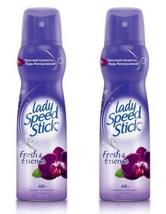 Дезодорант-антиперспирант Lady Speed Stick 24/7 Fresh & Essence Черная орхидея 150 мл 2 шт