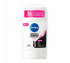 Дезодорант стик для тела Nivea Clear Nivea Черное и белое невидимый женский 50 мл