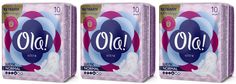 Гигиенические прокладки Ola Ultra Normal Шелковистая поверхность 165 г 10штук 3 упаковки