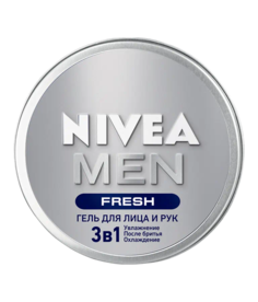 Нивея мен гель д/лица и рук 3в1 fresh 75мл (82518) Nivea