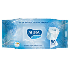 Туалетная бумага Aura Ultra Comfort влажная без крышки 80 штх12