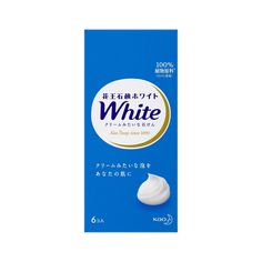 KAO Натуральное увлажняющее туалетное мыло White со скваланом 130 г х 6 шт КАО
