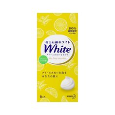KAO Натуральное увлажняющее туалетное мыло White сочный аромат лимона 85 г х 6 шт КАО