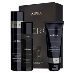 Набор Estel Professional ALPHA HOMME HERO шампунь, гель для душа, спрей-дезодорант