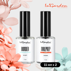 Праймер для гель лака бондер для ногтей InGarden бескислотный набор для маникюра 11 мл