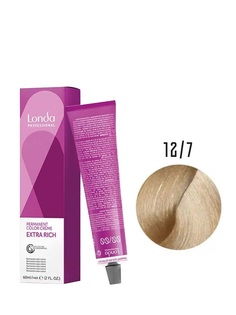 Стойкая крем-краска для волос Londa 12/7 специальный блонд коричневый 60 мл