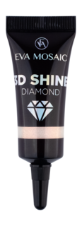 Глиттер для лица 7 мл Eva Mosaic 3D Shine Diamond Glitter Розовое золото