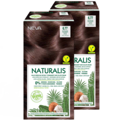 Стойкая крем-краска для волос Naturalis Vegan 6.77 Горячий шоколад 2 шт.