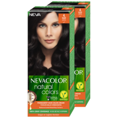 Стойкая крем-краска для волос Nevacolor Natural Colors 4. Шатен 2 шт.
