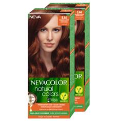 Стойкая крем-краска для волос Nevacolor Natural Colors 8.44 Корица медь 2 шт.