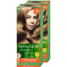 Стойкая крем-краска для волос Nevacolor Natural Colors 9. Блондин очень светлый 2 шт.