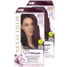 Стойкая крем-краска для волос Nevacolor Premium 7.20 Фиолетовый аметист 2шт