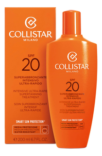 Лосьон для усиления загара Collistar Superabbronzante Intensivo Ultra-Rapido SPF20 200мл