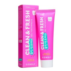 Гелевая зубная паста Consly Clean&Fresh с экстрактами шалфея и провитамином B5, 105 г