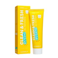 Гелевая зубная паста Consly Clean&Fresh с экстрактами меда и лемонграсса, 105 г