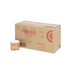 Туалетная бумага листовая Focus Premium V-fold 5049979 2 слоя 30 пачек по 250 лис V-сл