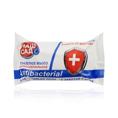 Мыло антибактериальное туалетное мыло Наш Сад Antibacterial Classic Белое 125г