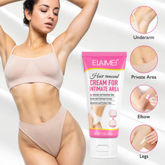 Крем ELAIMEI Hair removal INTIMATE AREA для депиляции бикини волос мужской женский 60 г