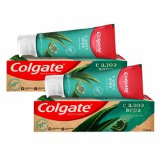 Комплект Зубная паста Colgate Naturals Забота о деснах с Алоэ Вера 75 мл х 2 шт